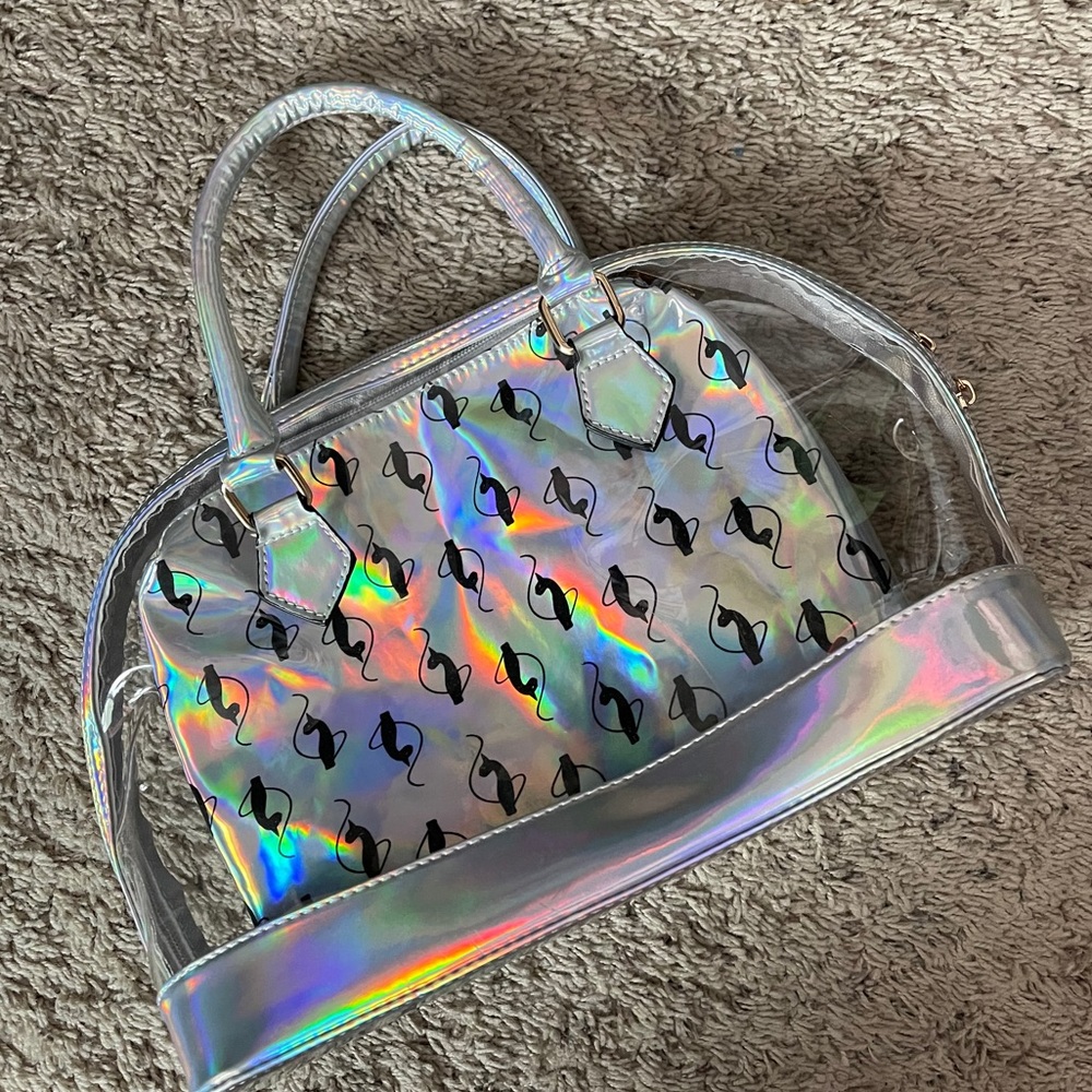 Baby Phat y2k early 2000s holographic silver purse